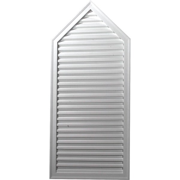 Ekena Millwork Peaked Urethane Gable Vent Louver, Non-Functional, 24"W x 43"H GVPE24X43D - main